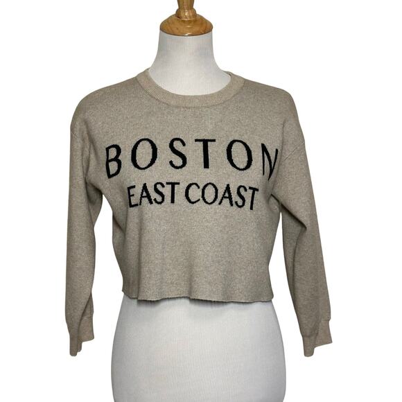 Vigoss Sweaters - VIGOSS BOSTON EAST COAST CROP SWEATER SZ S